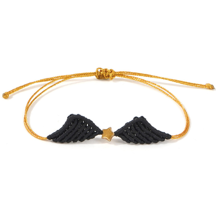 2025 Original New Angel Wings Bracelet Creative Handmade Woven Jewelry Couple Birthday Gift Light Luxury Bracelet