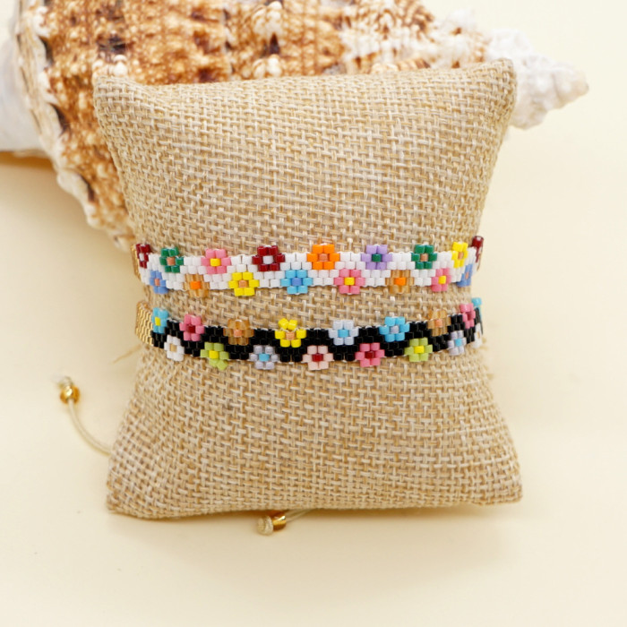 Hot-Selling Personality Versatile Simple Bohemian Rainbow Heart Bracelet Handmade Miyuki Couple Beaded Bracelet for W...