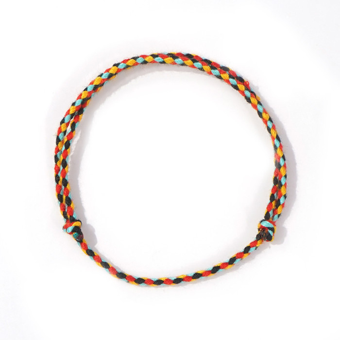 Hot-Selling Fashion Versatile Four-Color Casual Style Bracelet New Hand-Woven Simple Couple Bracelet Wholesale