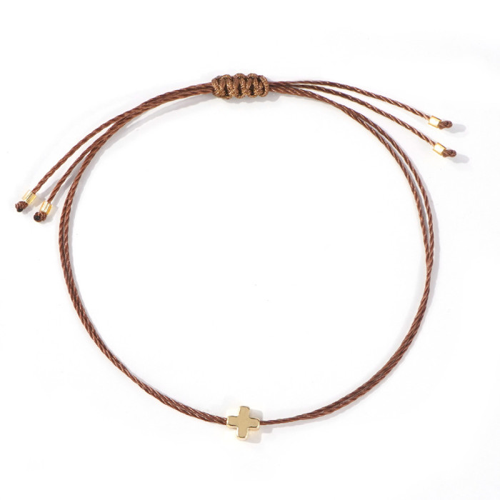 Hot-Selling Fashion Versatile Four-Color Casual Style Bracelet New Hand-Woven Simple Couple Bracelet Wholesale