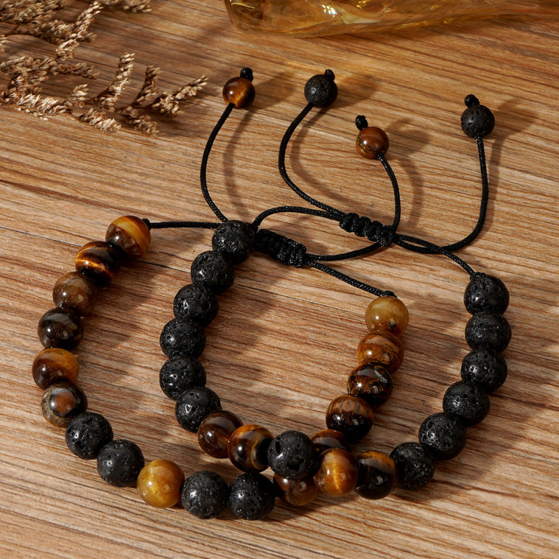 Cross-Border Hot New Product Bohemian Bracelet Niche High-End Men's Jewelry Rope Bracelet Three-Piece Set Wholesale