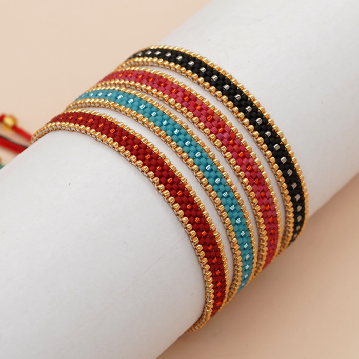 New Style Row Stone Titanium Steel Bracelet Fashion Fully Stone-Set Stainless Steel Three-Layer Bracelet 18K Light Lux...