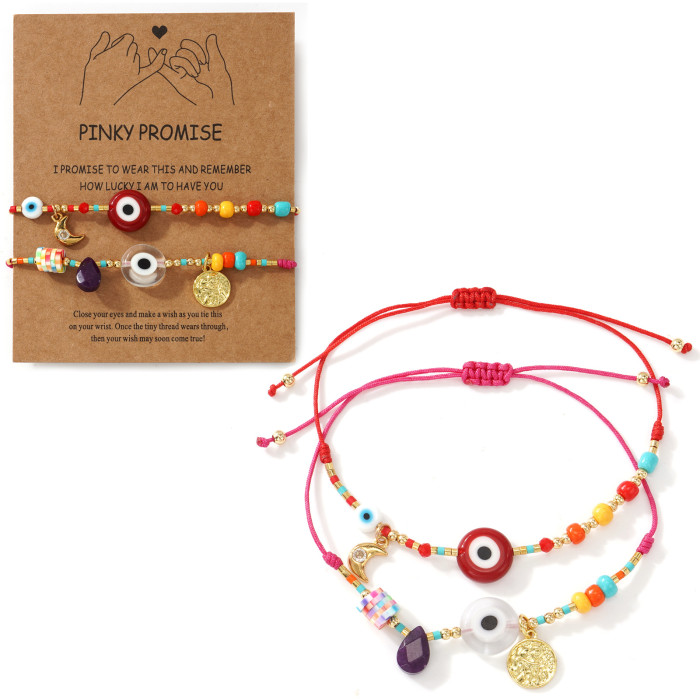 Candy Color Tourmaline Crystal Bracelet for Women Gift High-Value Colorful Bracelet Niche Design Sweet Cool Hand Rope