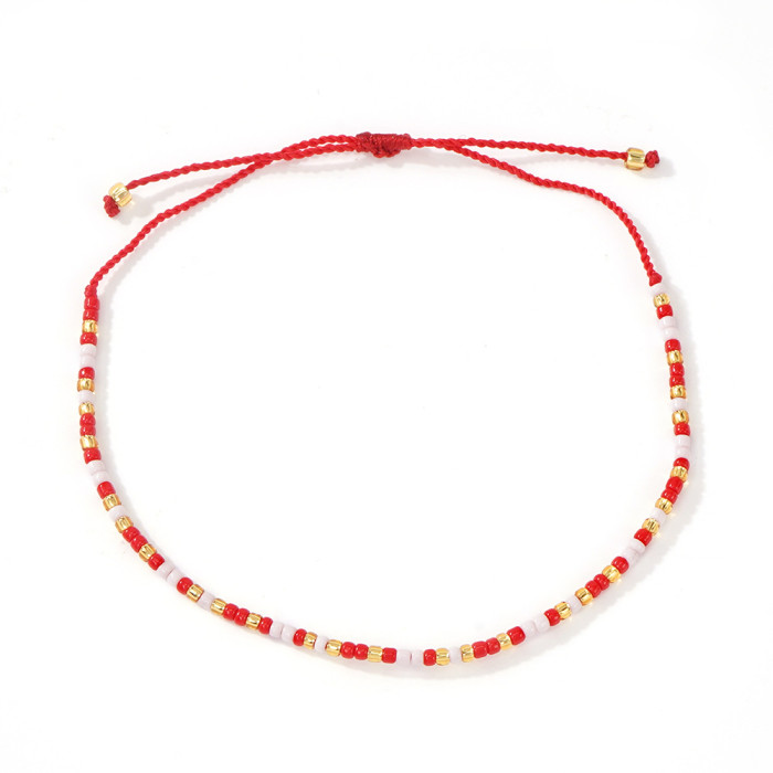 Summer Hot-Selling Dopamine Bracelet Bohemian Style Summer Beach Fashion Colorful Thin Bracelet for Street Selling