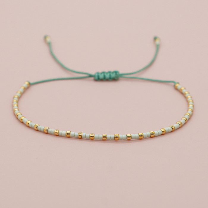 Stone-Inlaid Elastic Bracelet Colorful Rhinestone Bracelet High-End Sense Hand Jewelry Couple Bracelet Wholesale