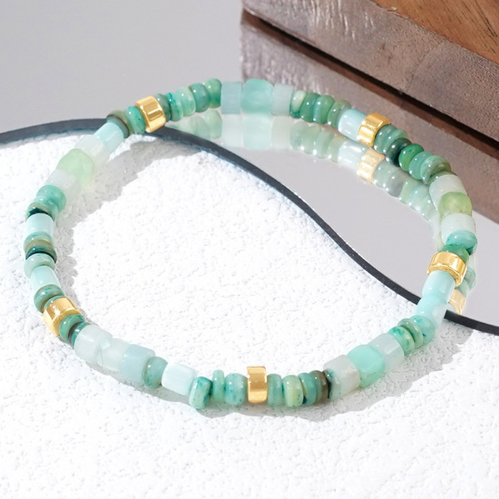 Summer Casual Style Natural Stone Bracelet Beach Vacation Dopamine Accessory Gift Commemorative Bracelet Wholesale