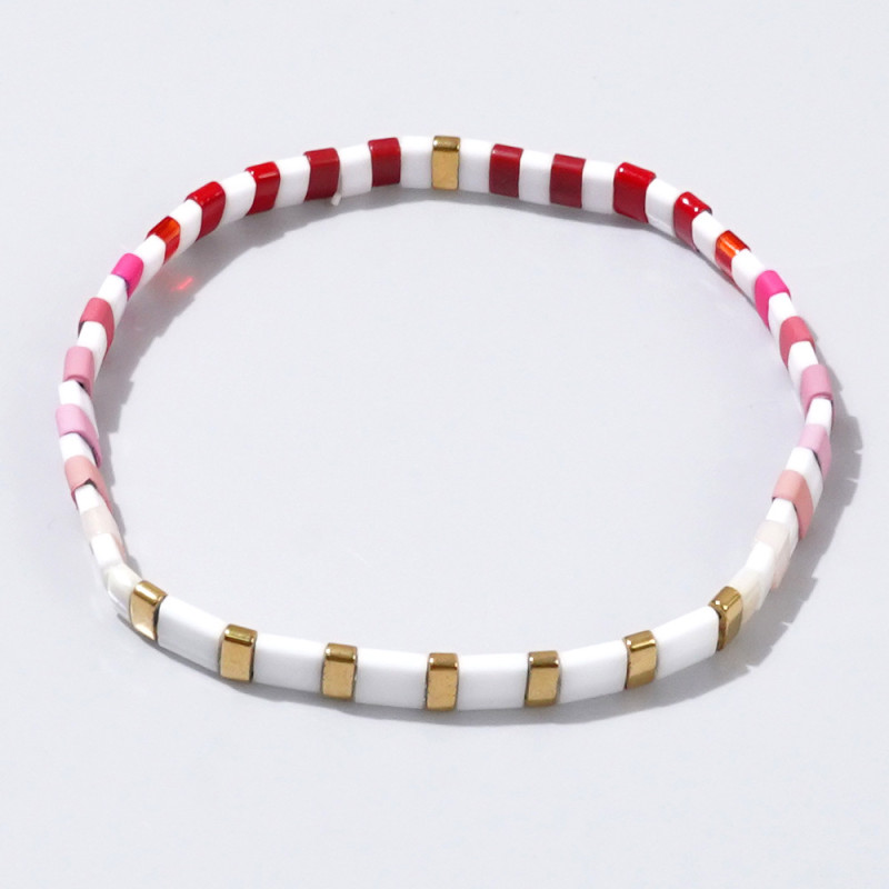 Japanese TILA Bead Bracelet Simple Pink White High-Value Hot-Selling Hand Jewelry Internet Celebrity Same Style Bracelet In Stock Wholesale
