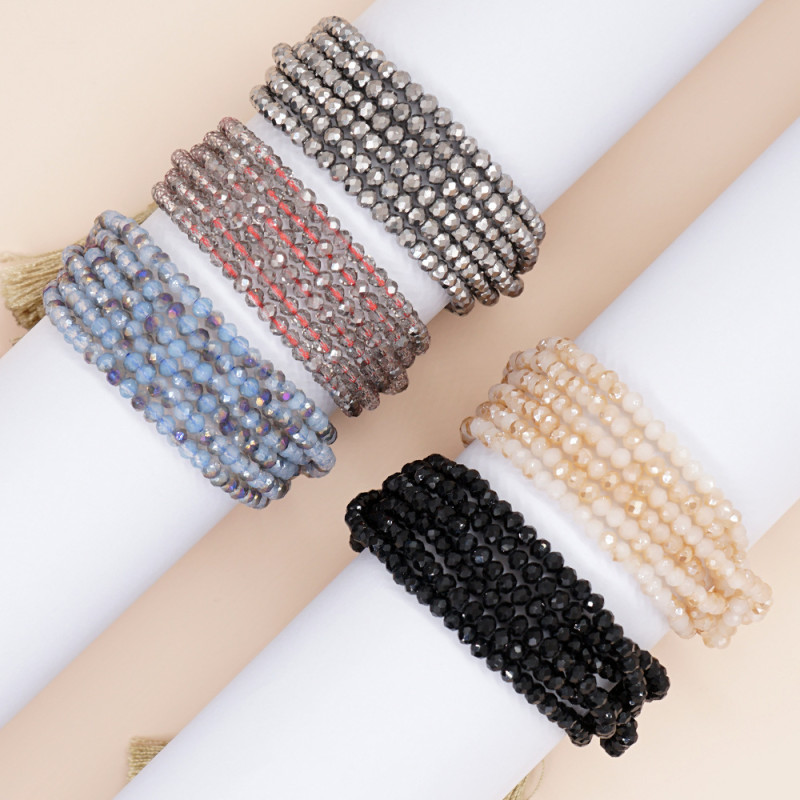 Bohemian Style European and American Trendy New Fashion Crystal Tassel Jewelry Wholesale Friendship Bracelet