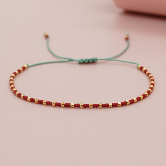 Stone-Inlaid Elastic Bracelet Colorful Rhinestone Bracelet High-End Sense Hand Jewelry Couple Bracelet Wholesale