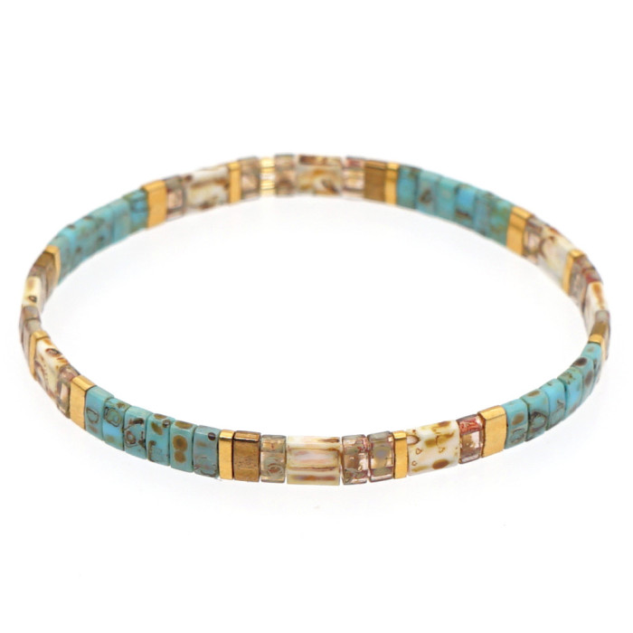 25 Years New European and American Bohemian Retro Beach Summer Factory Direct Tila Beaded Jewelry Bracelet