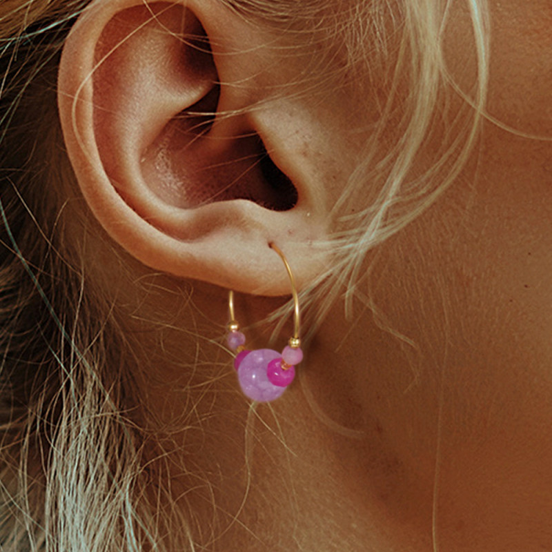 Natural Colorful Fashion High-end Luxury Abacus Bead Faceted Dongling Semi-precious Stone Women's Earrings Wholesale