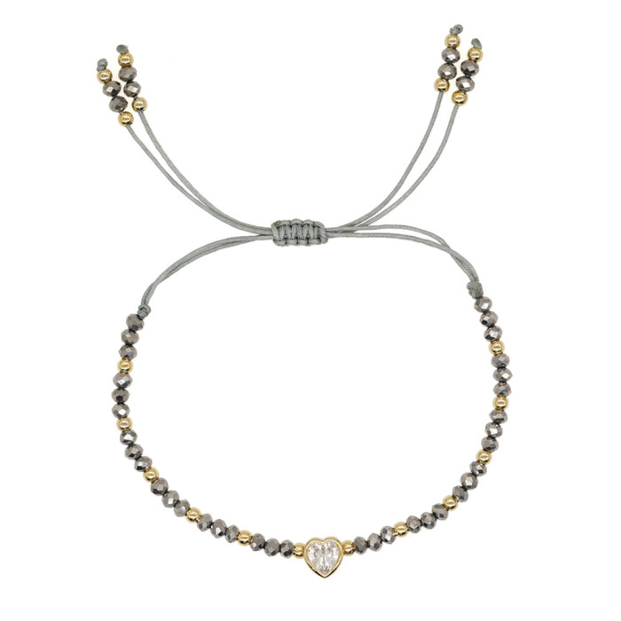 INS Natural Stone Texture Crystal Bracelet Light Luxury High-end Feel Women's Jewelry Summer Fashion Versatile Crystal Bracelet