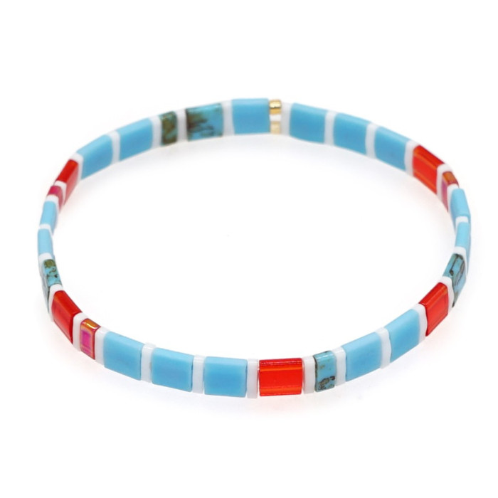 25 Years New European and American Bohemian Retro Beach Summer Factory Direct Tila Beaded Jewelry Bracelet