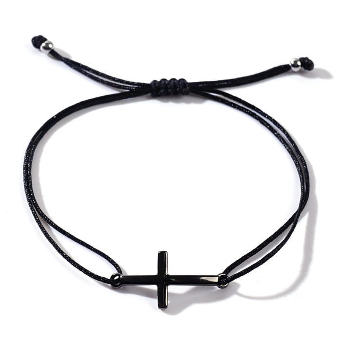 Cross Heart Pearl Bracelet 2025 Fashion Trend Lucky Red String Bracelet Summer Simple Commuting Small Hand Accessory