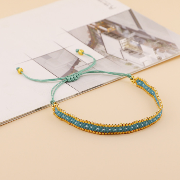 New Style Row Stone Titanium Steel Bracelet Fashion Fully Stone-Set Stainless Steel Three-Layer Bracelet 18K Light Lux...