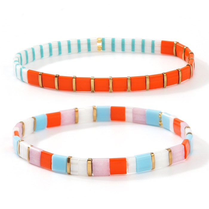 Fashion Retro Style Handmade Beaded Bracelet Unique Colorful Bracelet Niche Design Hand Jewelry Wholesale