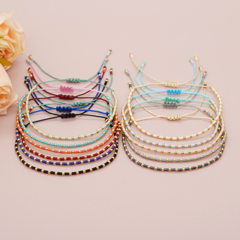 European and American Cross-Border Inlaid Diamond Elastic Bracelet Colorful Rhinestone Bracelet High-End Sense Hand Jewelry Couple Bracelet Wholesale