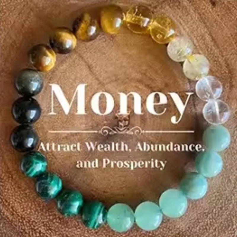Pure Natural Semi-Precious Stone Men's European and American Cross-Border Hot-Selling Bohemian Retro Style Bracelet Beaded Jewelry
