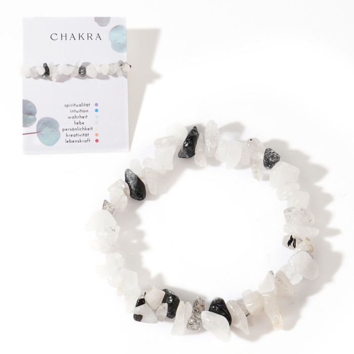 Raw Stone Crystal Mineral Raw Stone Women's Bracelet Irregular Crushed Stone Pink Quartz Elastic Cord Bracelet Jewelry Gift In Stock