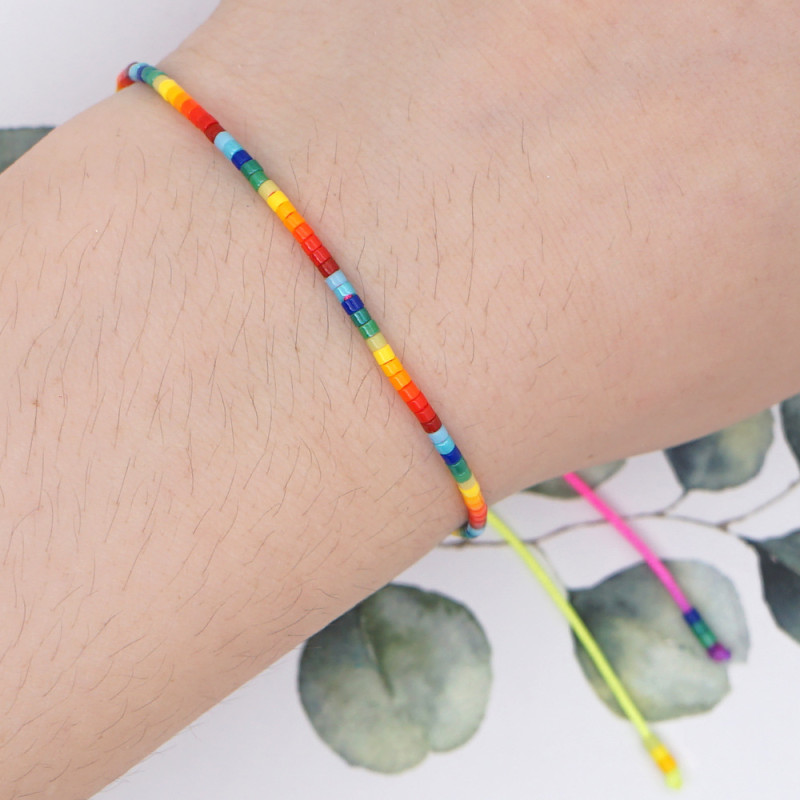 European and American Cross-Border New Anklet Women's Shell Anklet Colorful Beaded Anklet Simple Personality Trendy New Style