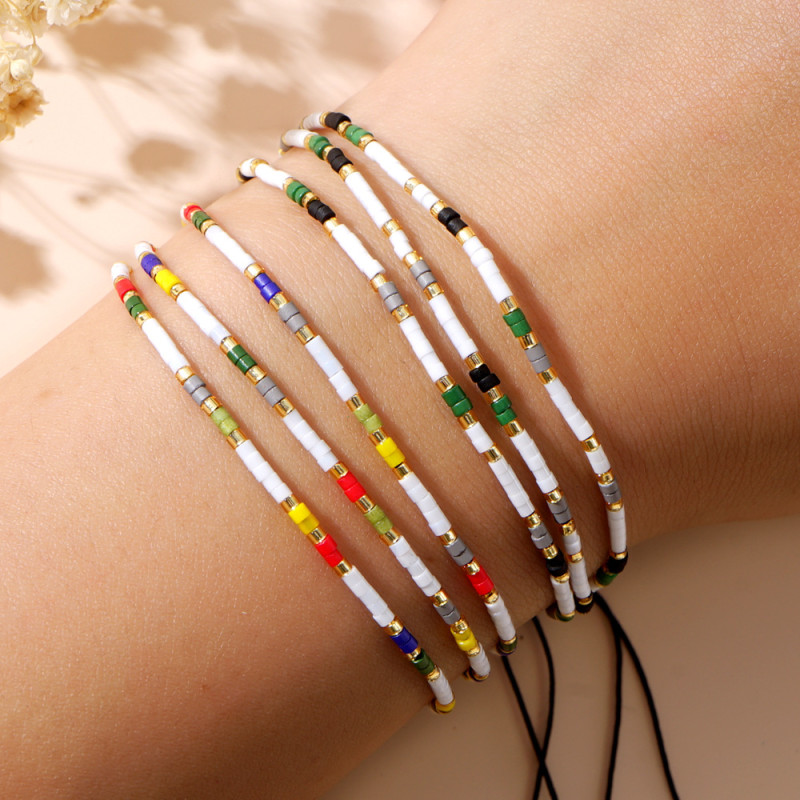 Bohemian Style Original Niche Bracelet Tila Beads Handmade Beaded Bracelet Vintage Small Bracelet for Women Gift for Friends