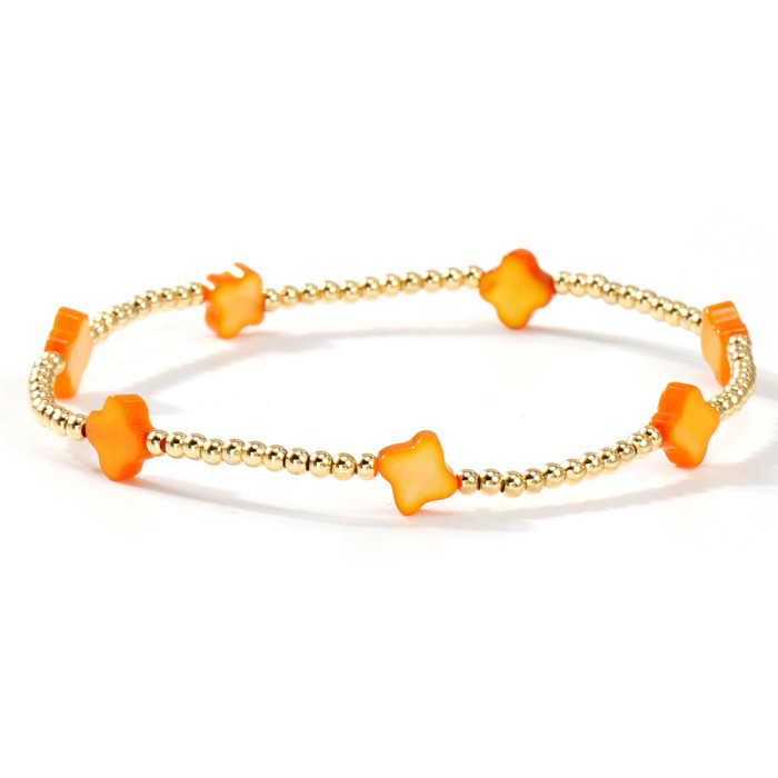 2025 Summer New European and American Style Imitation Pearl White Bracelet Seven-Piece Set Ins Simple High-End Feel Layered Jewelry