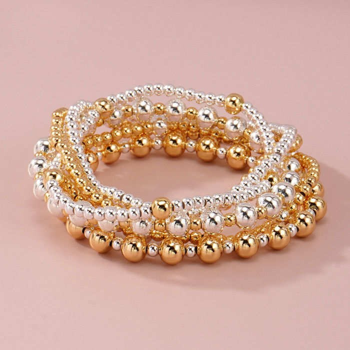 New Hot-Selling Fashion Design Six-Piece Set Layered Bracelets for Women Multiple Styles Available Direct From Manufa...