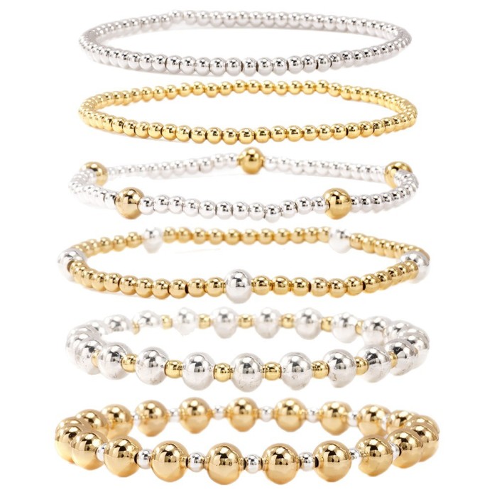 New Hot-Selling Fashion Six-Piece Bracelet Set for Women, Layered Style, Multiple Styles for Easy Matching