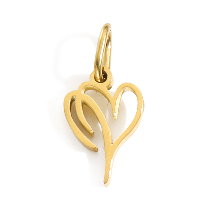 Hot-Selling Fashion Simple 26 Letters Versatile Stainless Steel DIY Necklace Pendant Accessories Jewelry Wholesale