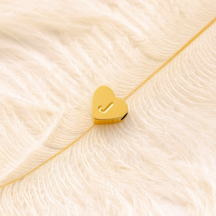 Hot Selling Small Exquisite casual 14K Love English Letter Titanium Steel Pendant Accessories Daily Matching Glossy Love