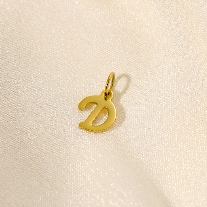 Hot-Selling New 26 English Letters Personalized Ins Style Stainless Steel Letter Accessories Jewelry Wholesale