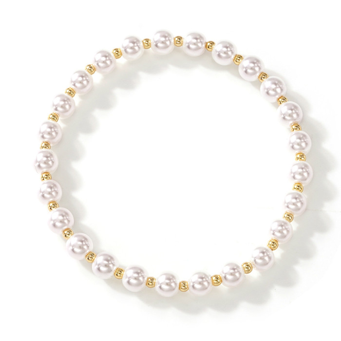 Factory Direct Simple Elegant Imitation Pearl Bracelet Niche Design Ins Style High-end Bracelet for Women Layered Wear