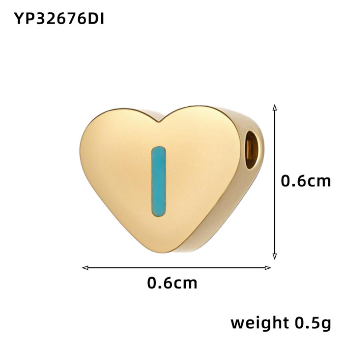 Hot Selling Small Exquisite casual 14K Love English Letter Titanium Steel Pendant Accessories Daily Matching Glossy Love