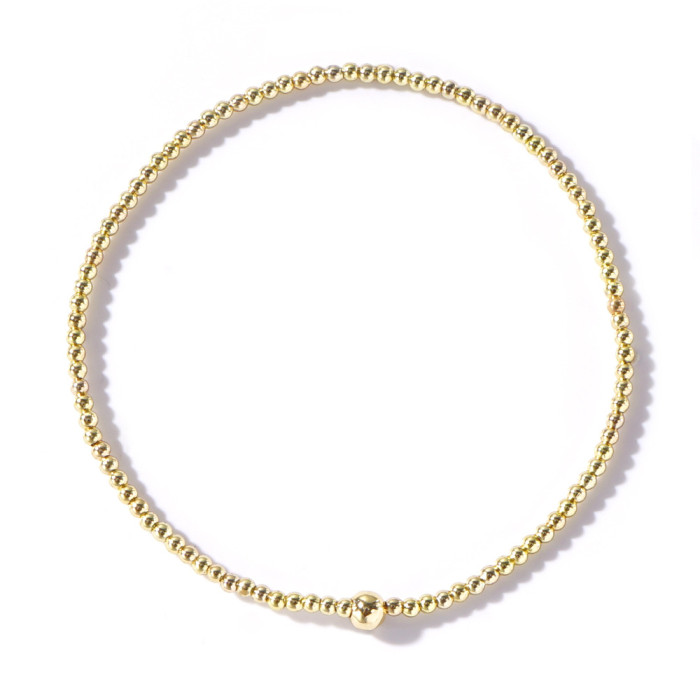 Gold Cross Beaded Bracelet for Women, Niche Design Sense, Fashionable and Unique Bracelet Set with High-End Feel
