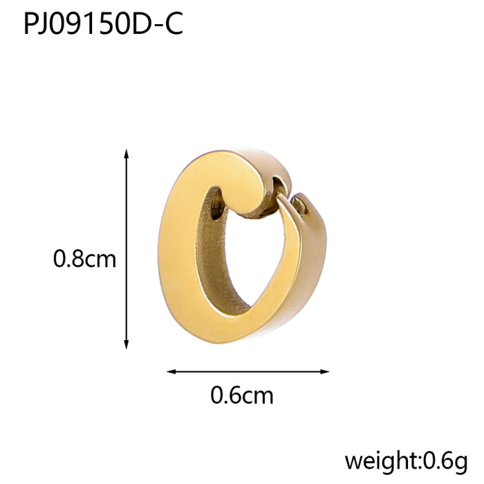 Amazon Cross-Border Hot-Selling Simple 26 Letter Pendant Necklace Earring Charms DIY Accessories Wholesale