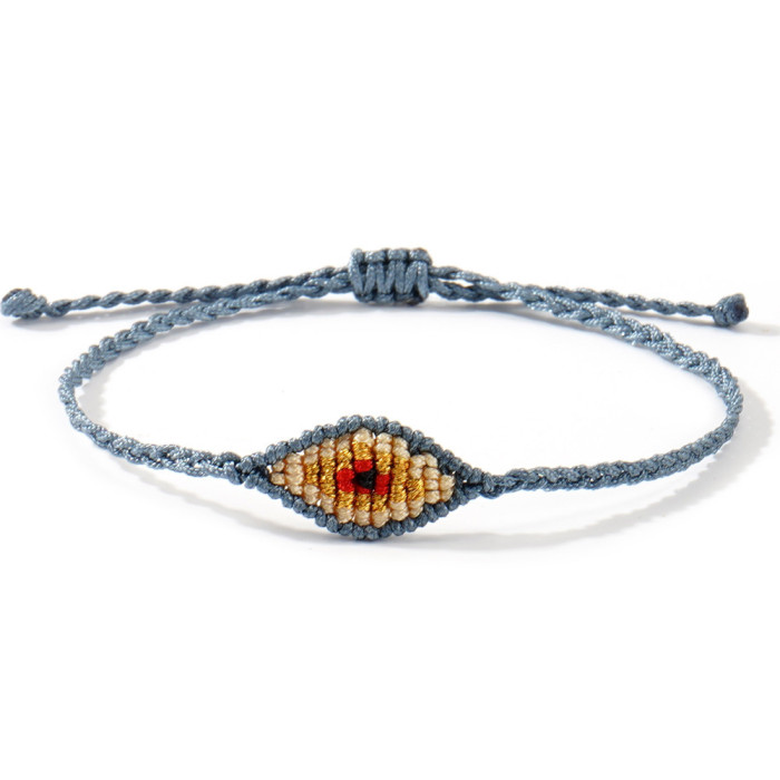 New Rhombus Devil's Eye Bracelet Red Jewelry Rope Handmade Adjustable Hot Sale