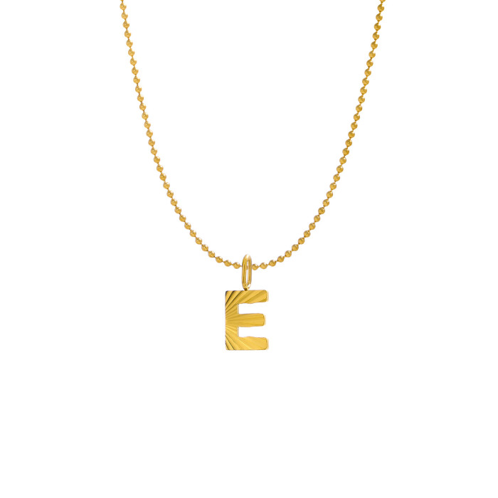 Cross-Border Hot-Selling New 26 English Alphabet Charms Pendants Personalized Stainless Steel Alphabet Charms Accessories Wholesale