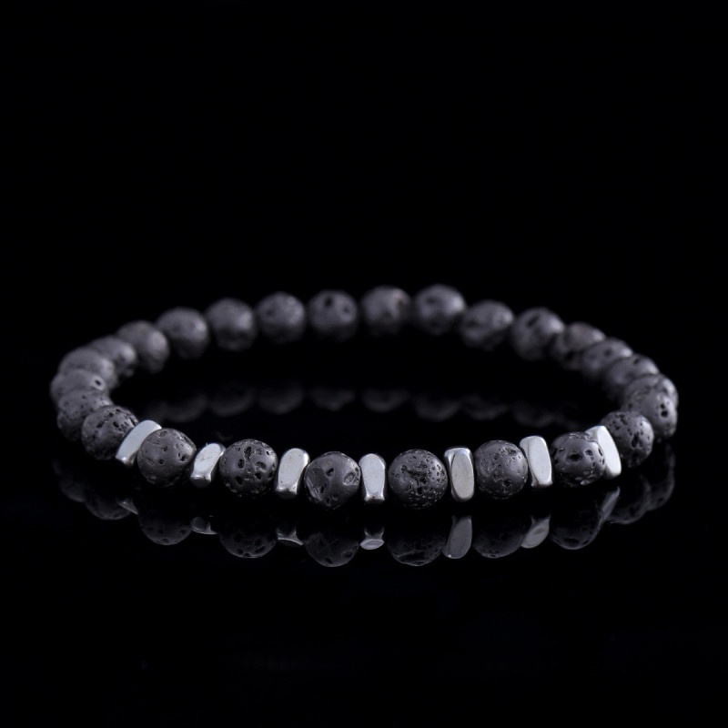 Factory Direct Sale Jewelry Wholesale Export Source Sports Couple Volcanic Rock Simple Geometric Bracelet String