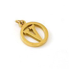 Cross-Border Gold Glossy Hollow Letter Cute DIY 26 English Alphabet Pendant Necklace Accessories