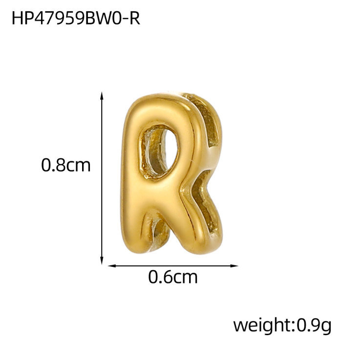 Hot Sale Hollow Small Letter Pendant Stainless Steel 18K Gold Plated Elegant Personality Mini Accessories Wholesale,...