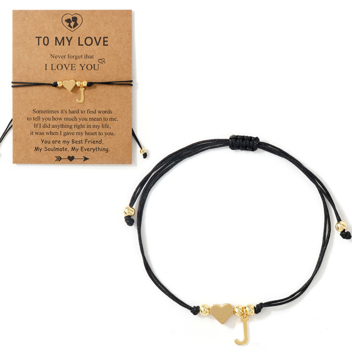 Hot Selling Light Luxury Style! Black Rope Handmade Braided Copper Bead Bracelet, Inlaid with Horizontal Hole Copper...