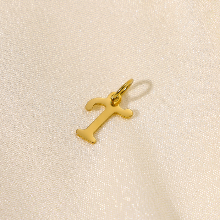 Hot-Selling New 26 English Letters Personalized Ins Style Stainless Steel Letter Accessories Jewelry Wholesale