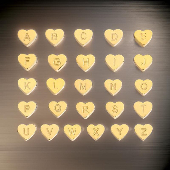 Hot Selling Small Exquisite casual 14K Love English Letter Titanium Steel Pendant Accessories Daily Matching Glossy Love