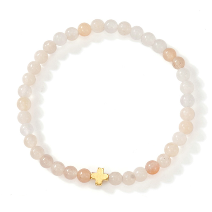 Fortune Yellow Tiger Eye Stone Bracelet for Men, Light Luxury High-End Cross Bracelet, Exquisite Natural Stone Jewelry Wholesale