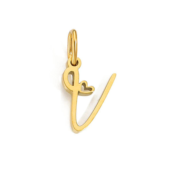 Fashion Simple Exquisite Compact 26 English Round Letters Titanium Steel Accessories Daily Matching Jewelry Ins Style