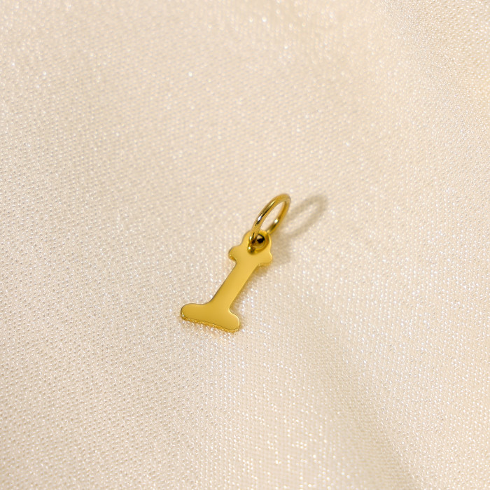 Hot-Selling New 26 English Letters Personalized Ins Style Stainless Steel Letter Accessories Jewelry Wholesale