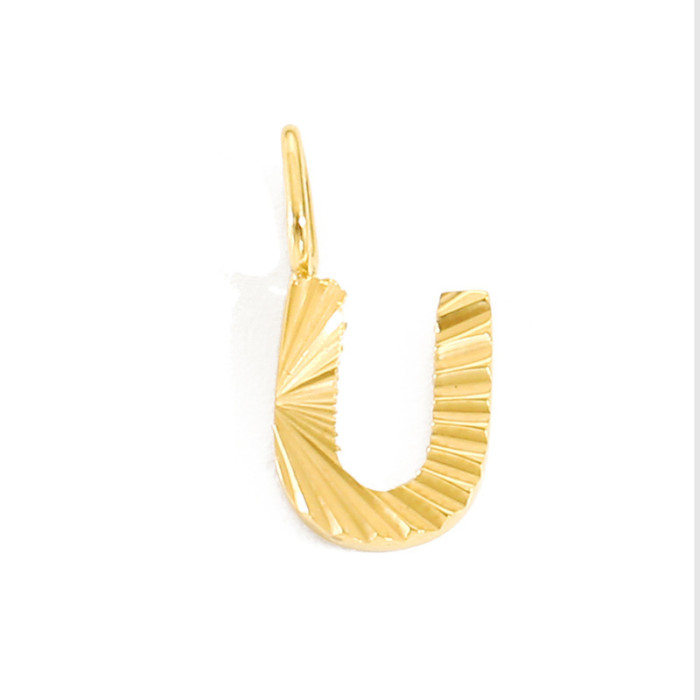 Hot-Selling New 26 English Alphabet Pendants Personalized Stainless Steel Letter Jewelry Accessories Wholesale, Neckl...