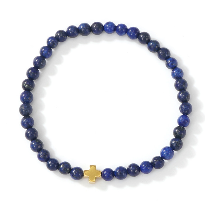 Fortune Yellow Tiger Eye Stone Bracelet for Men, Light Luxury High-End Cross Bracelet, Exquisite Natural Stone Jewelry Wholesale
