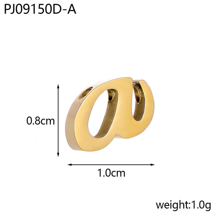 Amazon Cross-Border Hot-Selling Simple 26 Letter Pendant Necklace Earring Charms DIY Accessories Wholesale
