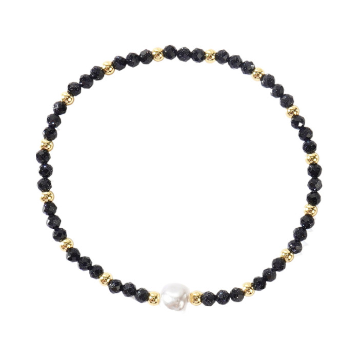Summer Hot-Selling Natural Stone Beaded Bracelet Unisex Simple Personality Fashion Niche Light Luxury Versatile Bracelet